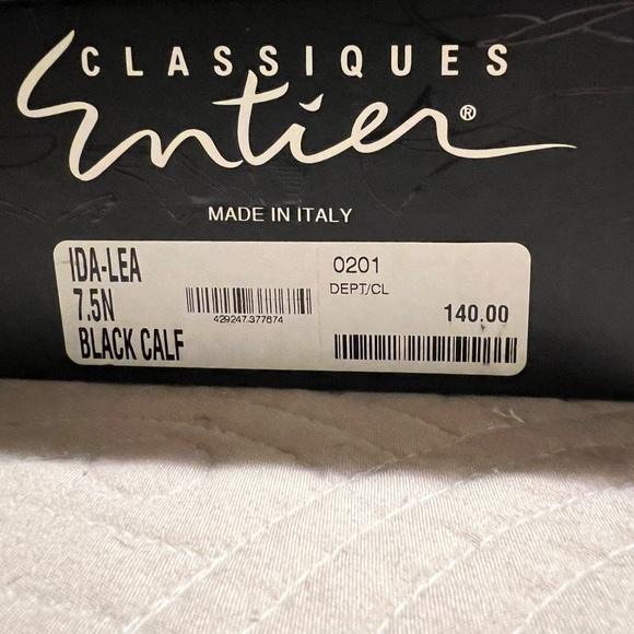 7.5N black Entier Classiques pumps. - Picture 5 of 5